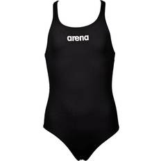 Arena Aftagelig hætte Børnetøj Arena Girl's Solid Swim Pro Swimsuit - Black/White (EU-2A263)