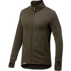 Elastan/Lycra/Spandex - Unisex Sweatere Woolpower Full Zip Jacket 400 Unisex - Pine Green