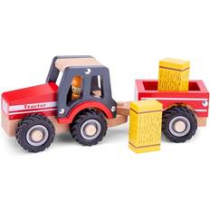 Traktorer New Classic Toys Traktor m/Halmballer, Træ