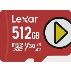 LEXAR 512 GB Hukommelseskort & USB Stik LEXAR Play microSDXC Class 10 UHS-I U3 V30 A2 512GB
