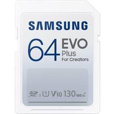 64 GB - Class 10 - SDXC - V30 Hukommelseskort Samsung EVO Plus SD Class 10 UHS-I U1 V10 64 GB
