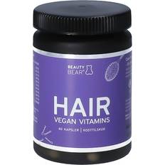 D-vitaminer Kosttilskud Beauty Bear Hair Vegan Vitamins 60 stk