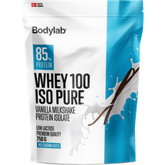 Fiskeolier - Mælkeproteiner - Pulver Proteinpulver Bodylab Whey 100 ISO Pure 750g