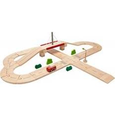 Plantoys Parkeringshuse & Garager Plantoys Wooden Car Circuit and Accessories