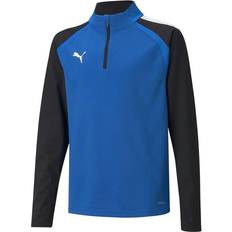 Puma Blå Overdele Puma teamLIGA Quarter-Zip Sweatshirt Kids - Electric Blue Lemonade