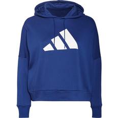 26 - 3XL - Dame - Hoodies Sweatere adidas Women Sportswear Future Icons Hoodie Plus Size - Victory Blue