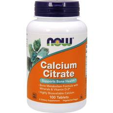 Now Foods B-vitaminer - Kalcium Vitaminer & Mineraler Now Foods Calcium Citrate with Minerals & Vitamin D-2 100 stk