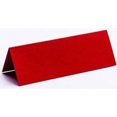Rød Lykønskningskort & Invitationskort HOBBY2YOU Bordkort 10x7cm rød tekstureret 10stk