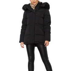 Hollies Lang Tøj Hollies Ariana Jacket - Black/Black (Faux Fur)