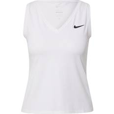 Elastan/Lycra/Spandex - Slim Toppe Nike Court Victory Tank Top Women - White/Black