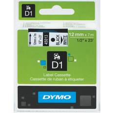 Hvid Kontorartikler Dymo D1 Tape Black On White 1.2cmx7m