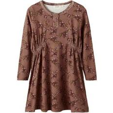 Lil'Atelier Gaya LS Dress - Woodsmoke (13196682)