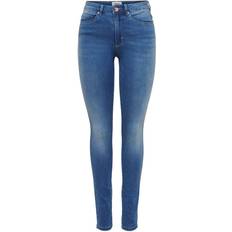 Dame - XXL Jeans Only Royal Life Hw Skinny Fit Jeans - Blue/Light Medium Blue Denim