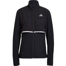 Adidas Dame - L - Vinterjakker Overtøj Adidas Own The Run Soft Shell Jacket Women - Black