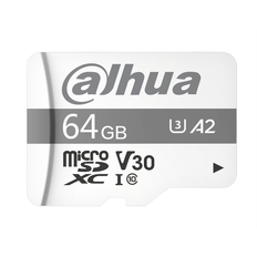 64 GB - Class 10 - microSD Hukommelseskort & USB Stik Dahua P100 microSDXC Class 10 UHS-I U3 V30 A2 64GB