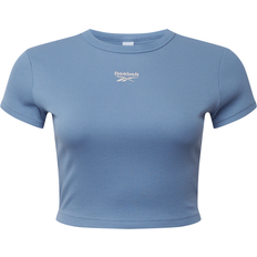 26 - Blå T-shirts Reebok Classics Ribbed T-shirt Plus Size - Blue Slate