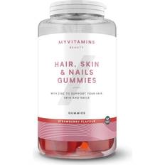 Myvitamins C-vitaminer Vitaminer & Mineraler Myvitamins Vegan Hair, Skin & Nails Gummies 30servings Jordbær
