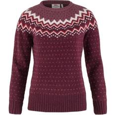 42 - Dame - Striktrøjer - XL Sweatere Fjällräven Övik Knit Sweater W - Dark Garnet
