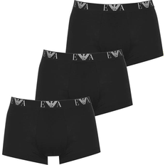 Emporio Armani Lang Tøj Emporio Armani Cotton Stretch Trunks 3-pack - Black