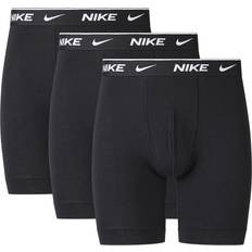 Nike Elastan/Lycra/Spandex Underbukser Nike Boxer Brief Long 3-pack - Black