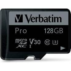128 GB - UHS-I - microSDHC Hukommelseskort Verbatim Pro microSDXC Class 10 UHS-I U3 128GB