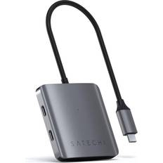 Kabeladaptere - USB C Kabler Satechi USB C - 4xUSB C M-F Adapter