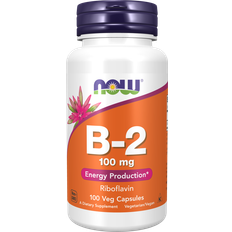 Now Foods B-vitaminer Vitaminer & Mineraler Now Foods Vitamin B-2 100mg 100 stk