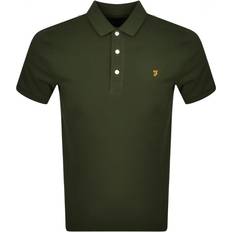 FARAH Herre Polotrøjer FARAH Blanes Slim Fit Organic Cotton Polo Shirt - Evergreen