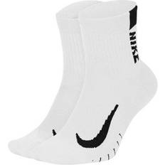 Nike Herre - Træningstøj Undertøj Nike Multiplier Running Ankle Socks 2-pack Men - White/Black