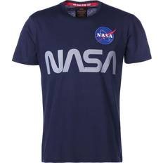 Alpha Industries Blå T-shirts & Toppe Alpha Industries NASA Reflective T-shirt - Rep Blue