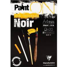 Clairefontaine Paint ON-blok A4 20 ark sort