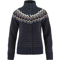 Fjällräven Dame - Knapper Trøjer Fjällräven Övik Knit Cardigan W - Dark Navy