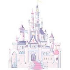 RoomMates Pink Vægdekorationer RoomMates Disney Princess Castle Giant Wall Decal with Glitter