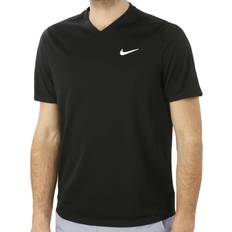 Nike Herre - S T-shirts Nike Court Dri-FIT Victory Tennis T-shirt Men - Black/Black/White