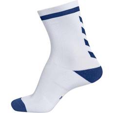 Hummel M Strømper Hummel Elite Indoor Low Socks Unisex - White/True Blue