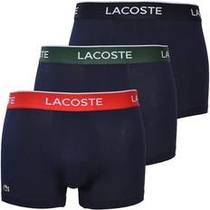 Lacoste Boxsershorts tights Underbukser Lacoste Casual Trunks 3-pack - Navy Blue/Green/Red/Navy Blue