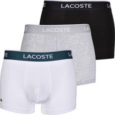 Lacoste Boxsershorts tights Underbukser Lacoste Casual Trunks 3-pack - Black/White/Grey Chine