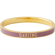 Design Letters Word Candy Bangle - Gold/Purple