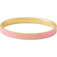 Armbånd Design Letters Word Candy Bangle - Gold/Pink