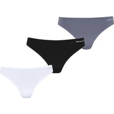 Reebok Dame Trusser Reebok Rae Thongs Ladies 3-pack - Black/White/Grey