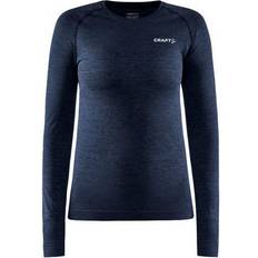 Dame - Polyester - Skiløb Undertøj Craft Sportswear Core Dry Active Comfort LS Women - Navy Blue