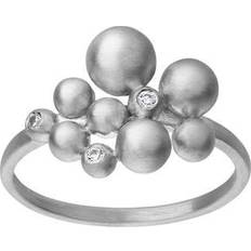 ByBiehl Sølv Smykker ByBiehl Pebbles Ring - Silver/Transparent