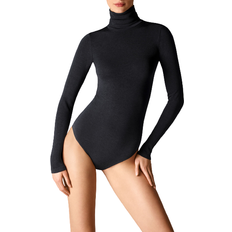 Wolford Shapewear & Undertøj Wolford Colorado Long Sleeve Turtleneck Bodysuit - Black