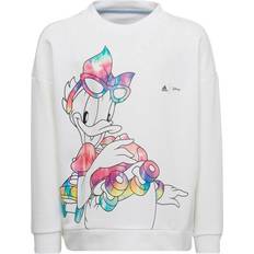 Disney Sweatshirts Børnetøj adidas Girl's Disney Daisy Duck Hoodie - White/Clear Sky (HA6573)