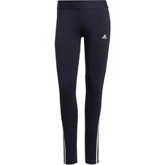 8 - Dame - XXL Tights adidas Women's Loungewear Essentials 3-Stripes Leggings - Legend Ink/White