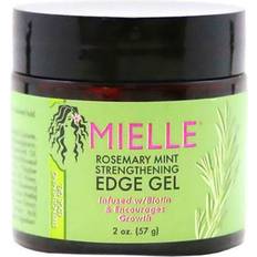 Blødgørende - Tykt hår Hårgel Mielle Rosemary Mint Strengthening Edge Gel 57g