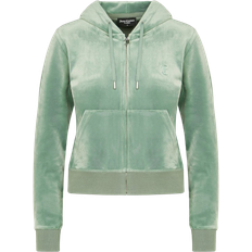 Juicy Couture Sweatere Juicy Couture Classic Velour Robertson Hoodie - Chinois Green