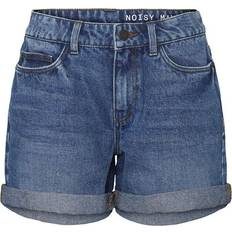 Noisy May Dame Shorts Noisy May Smiley Normal Waist Denim Shorts - Medium Blue Denim