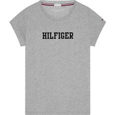 Tommy Hilfiger 12 - Dame Overdele Tommy Hilfiger Lounge Organic Cotton T-shirt - Mid Grey Heather
