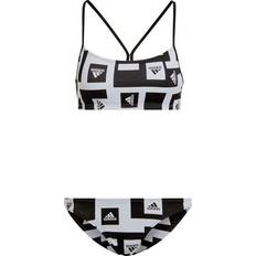 XXS Bikinisæt adidas Women's Logo Graphic Bikini Set - White/Black